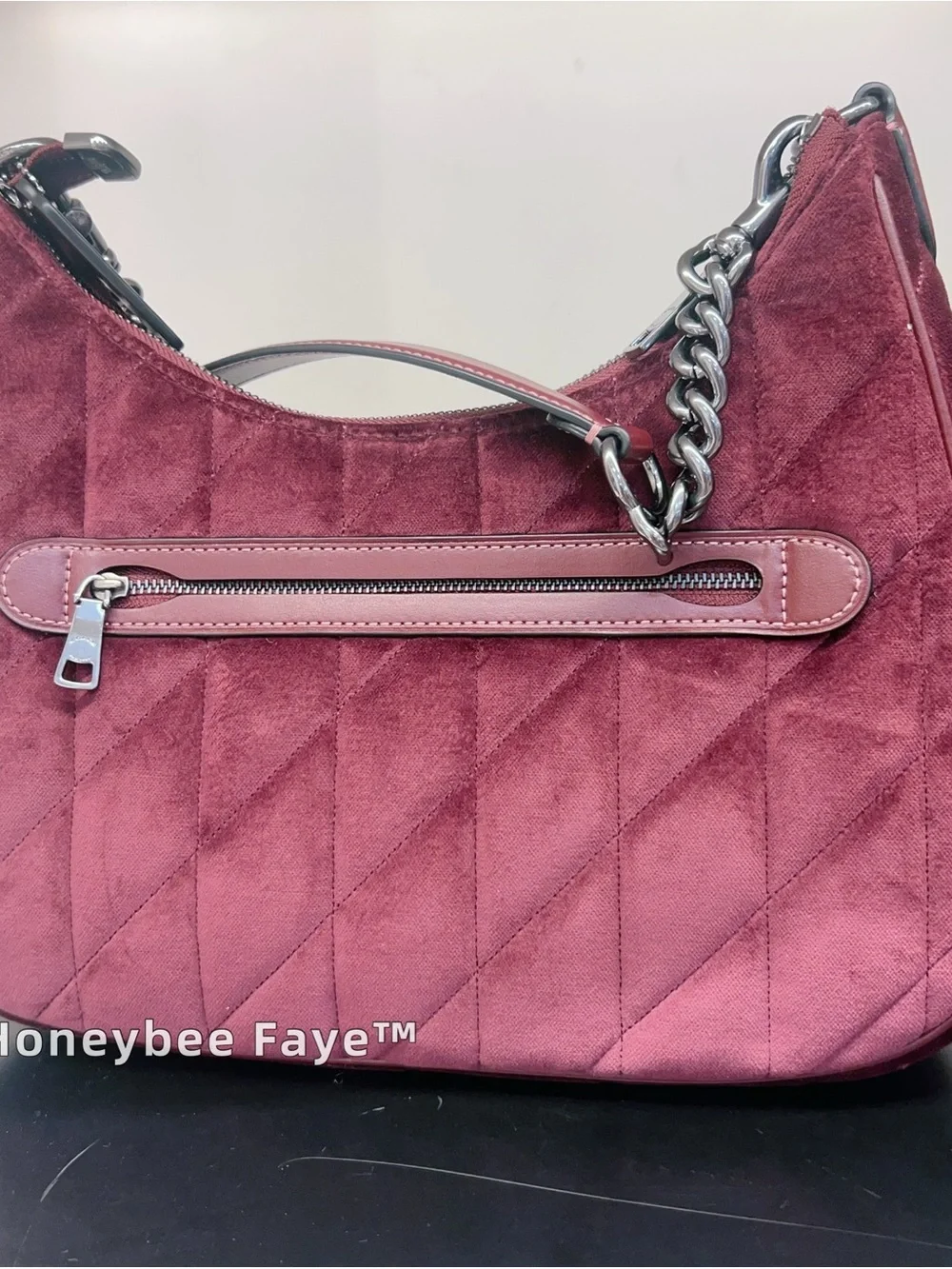NWT COACH Teri Hobo Bag In Organic Cotton With Quilting CCW69